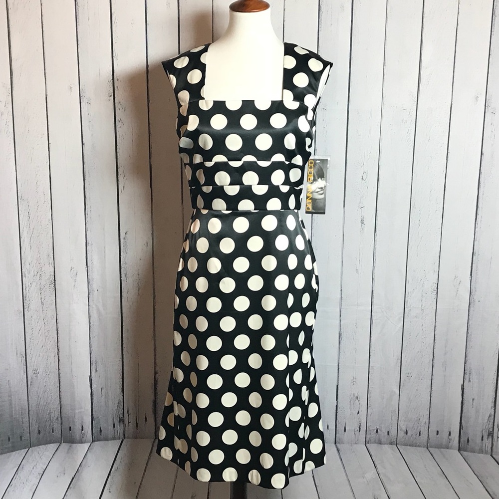 NWT Gorgeous Blue & White Polka Dot Dress